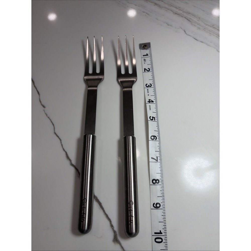Sur La Table 18/10 Stainless Glossy SALAD SERVING FORKS 10"